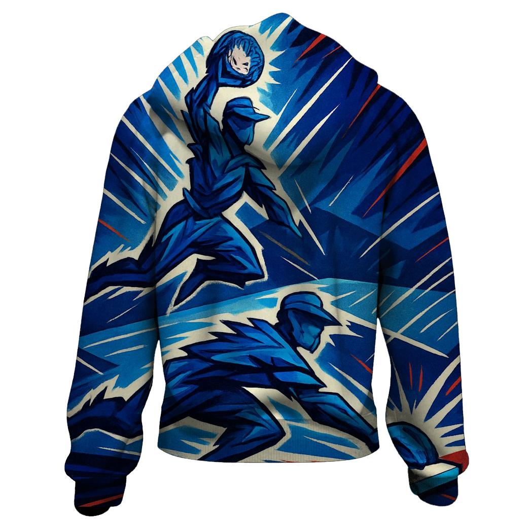 Feathered Double Play In Blue Jays Style zip-up hoodies