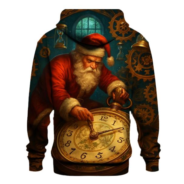 Clockwork Timekeeper Santa zip-up hoodies