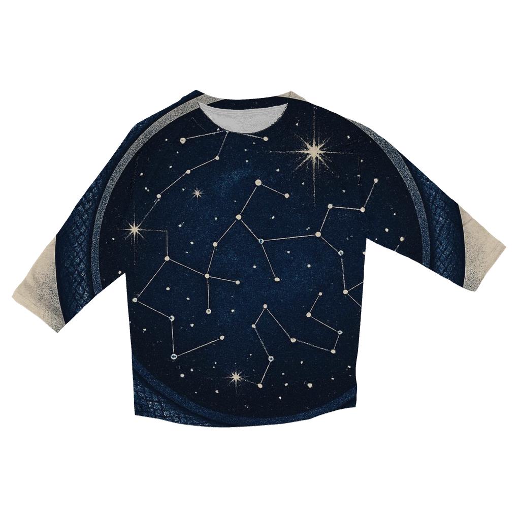 Celestial Circuit Ouroboros fashion 3/4 sleeve shirts