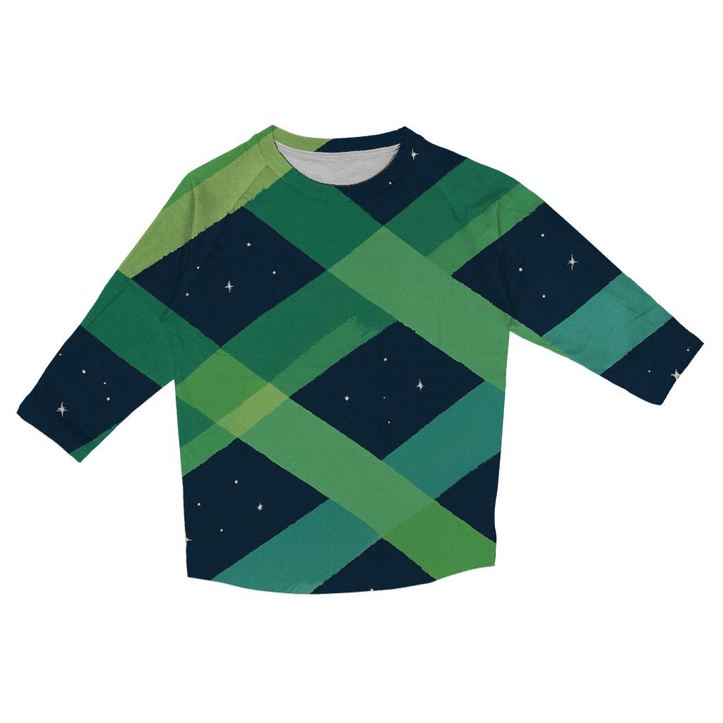 Aurora Ribbon Lattice custom 3/4 sleeve shirts
