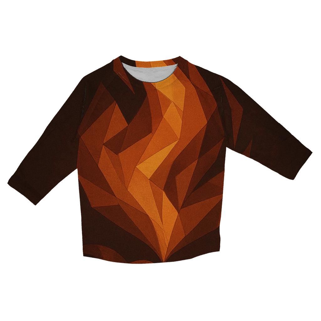 Copper Roast Flame trendy 3/4 sleeve tops
