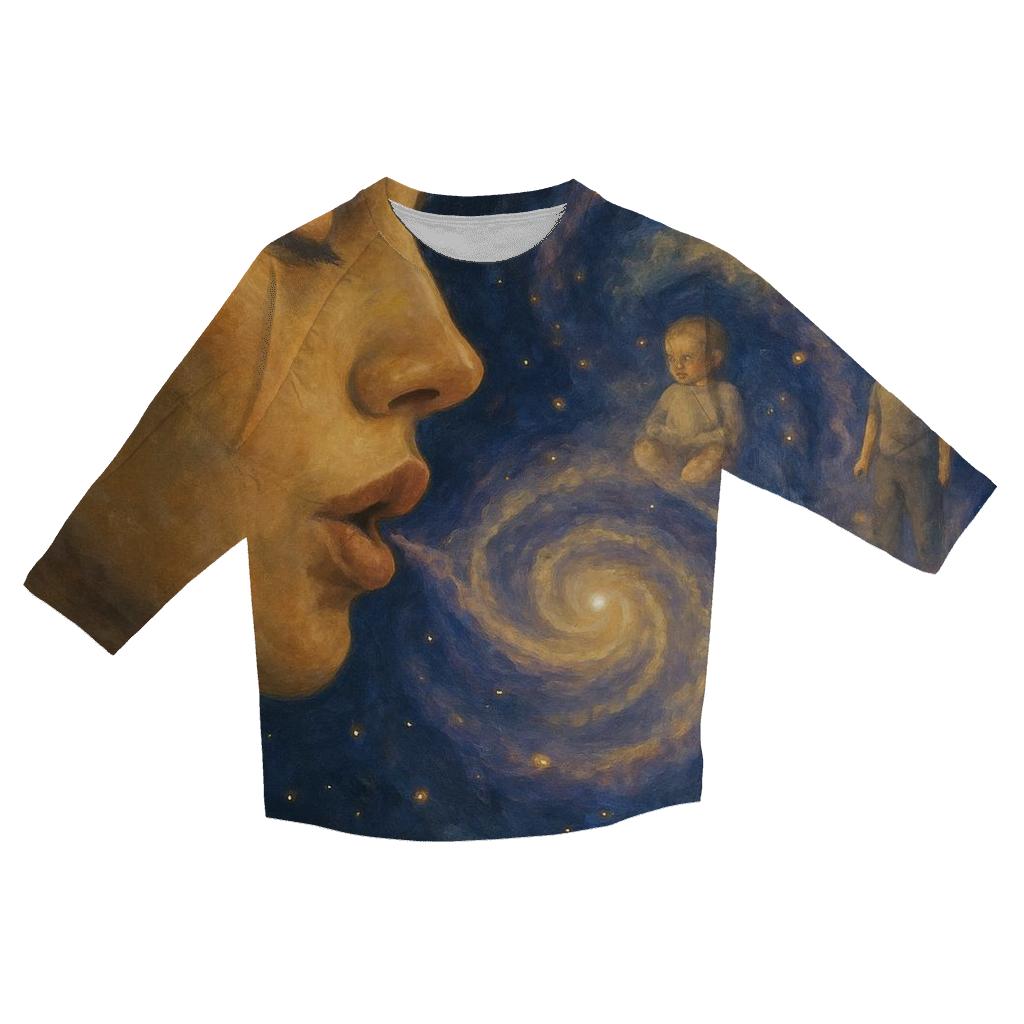 Galaxy Within Her Gentle Lullaby custom 3/4 sleeve shirts