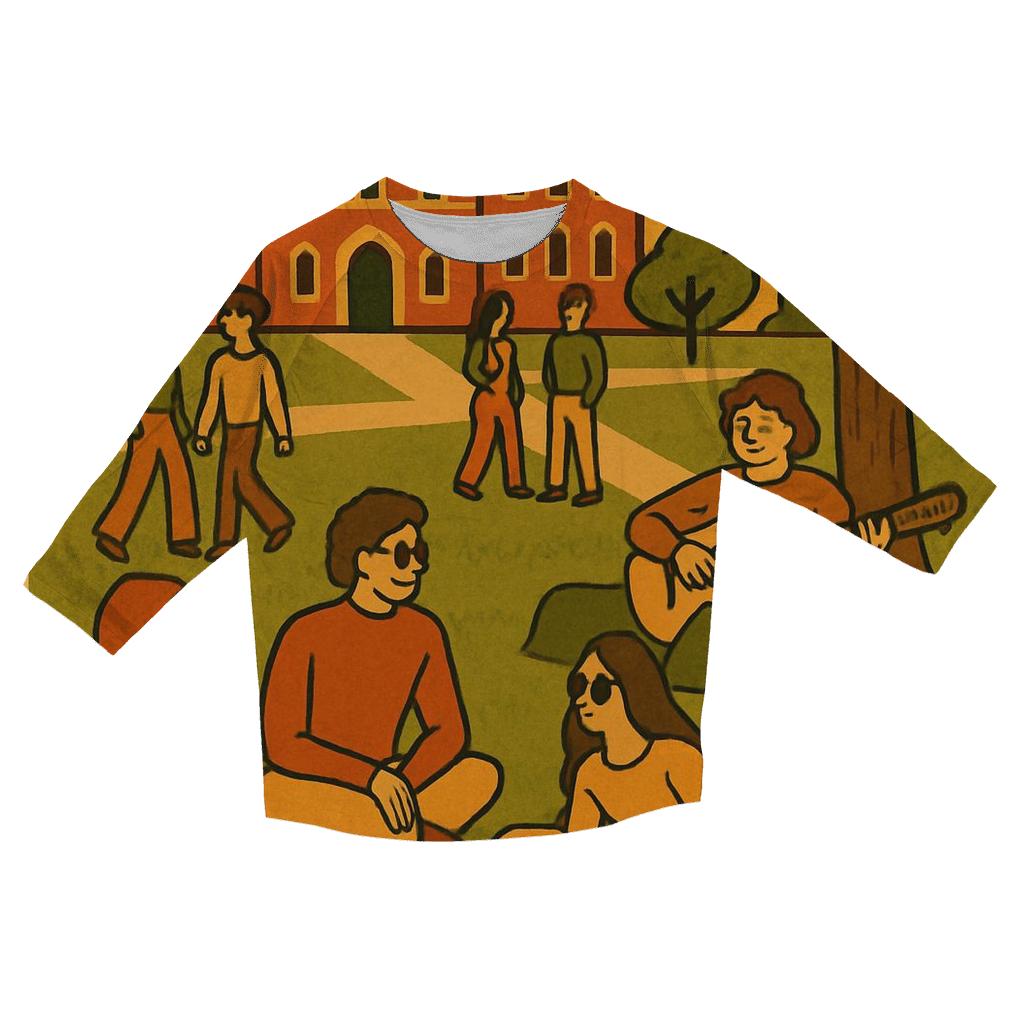 Groovy Campus Quad stylish quarter sleeve tops