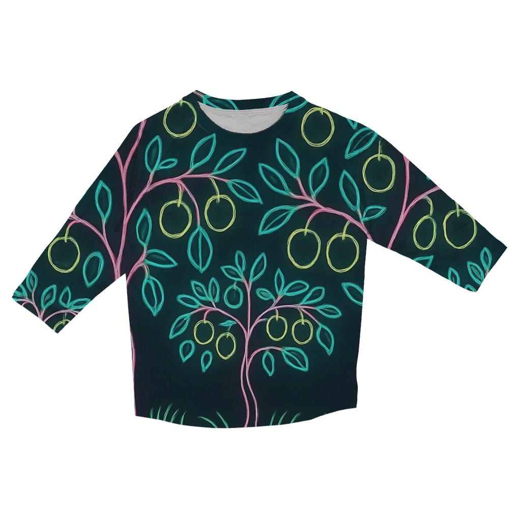 Neon Orchard Linescape designer 3/4 sleeve blouses