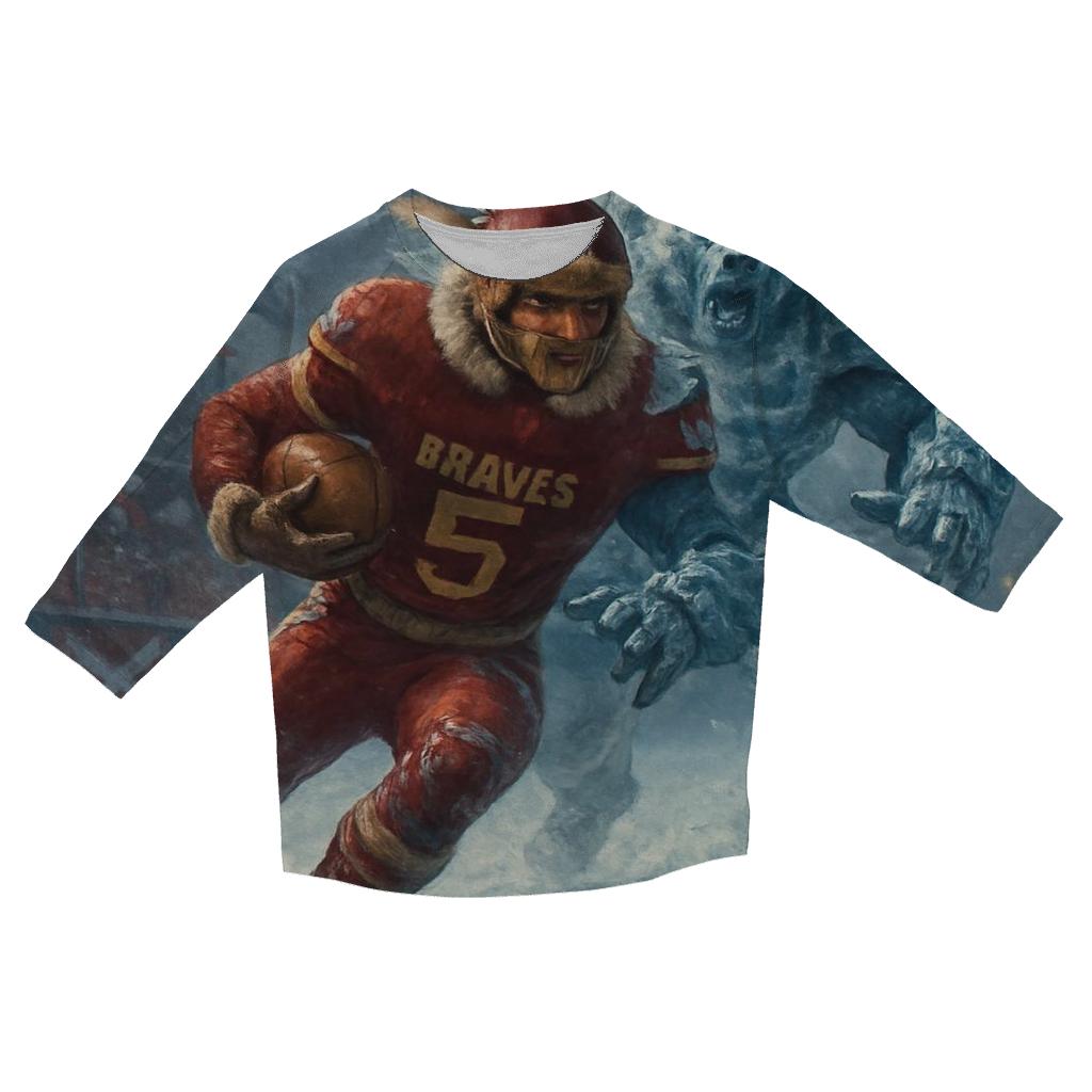 Frozen Yard Battle Of The Brave And The Bear custom 3/4 sleeve shirts