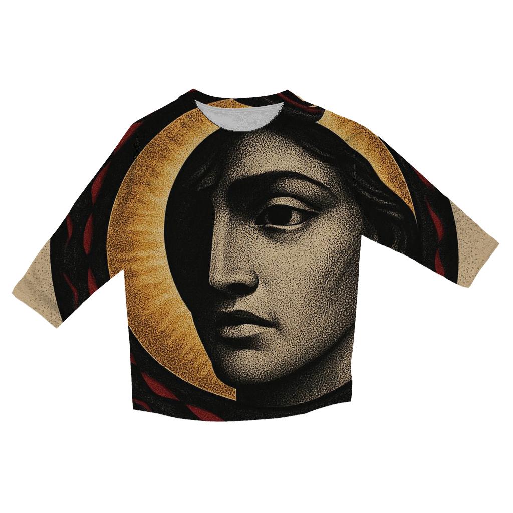 Solar Eclipse Ouroboros Mask custom 3/4 sleeve shirts