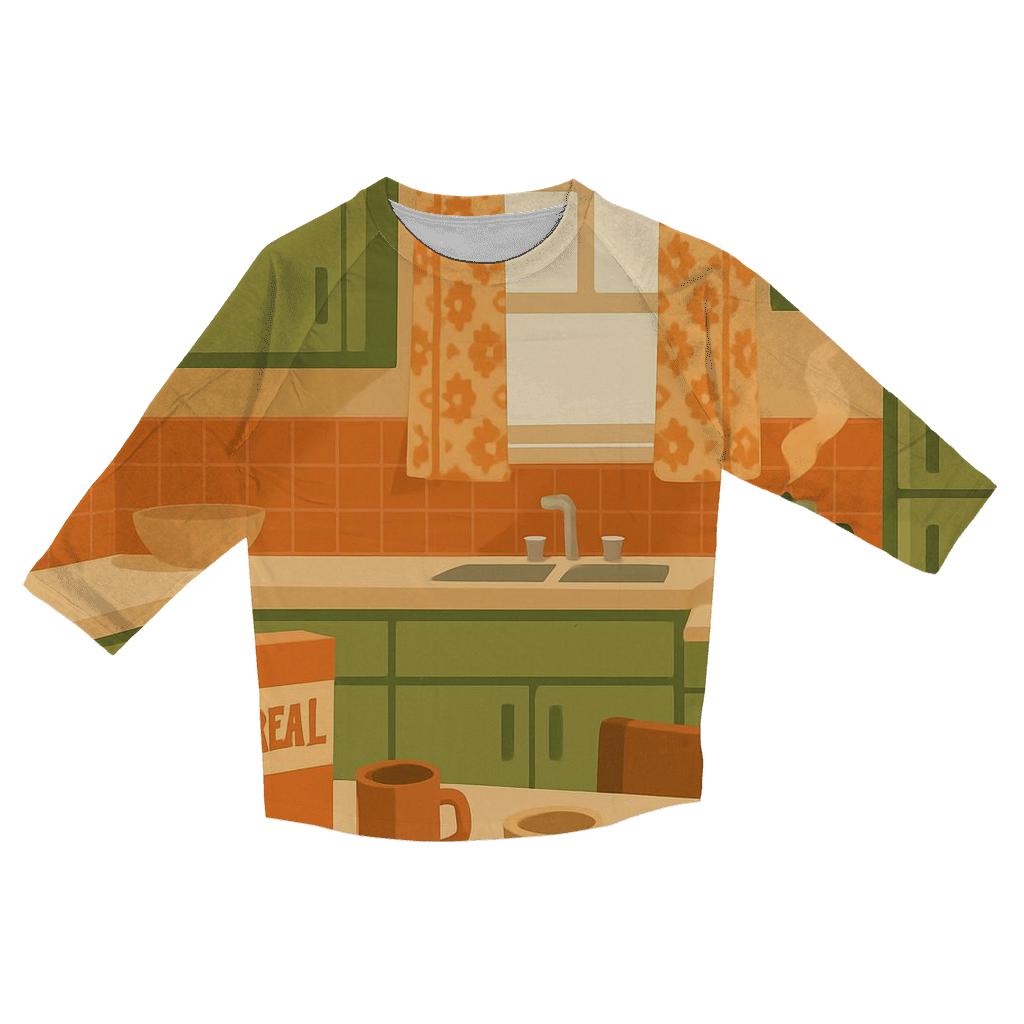 Retro Kitchen Morning trendy 3/4 sleeve tops