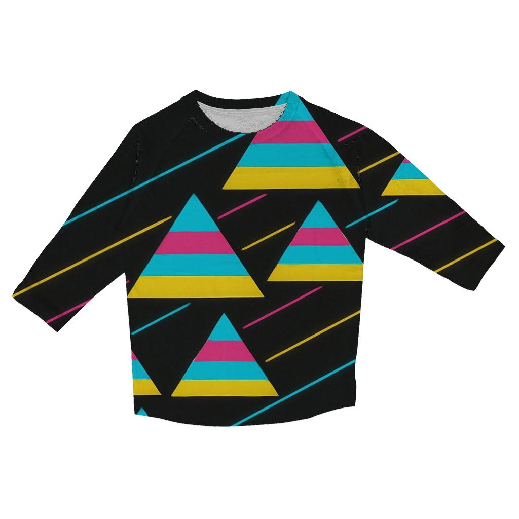 Laser Triangle Parade trendy 3/4 sleeve tops