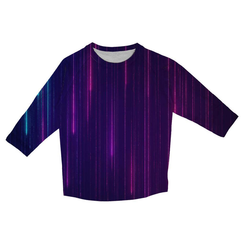 Neon Rainfall Spectrum stylish quarter sleeve tops