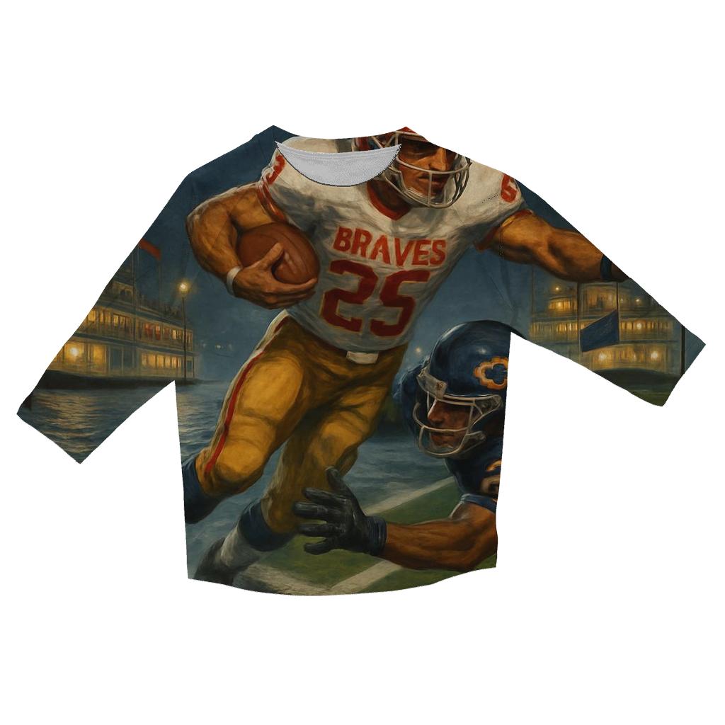 Riverfront Blitz Braves Vs Cubs designer 3/4 sleeve blouses