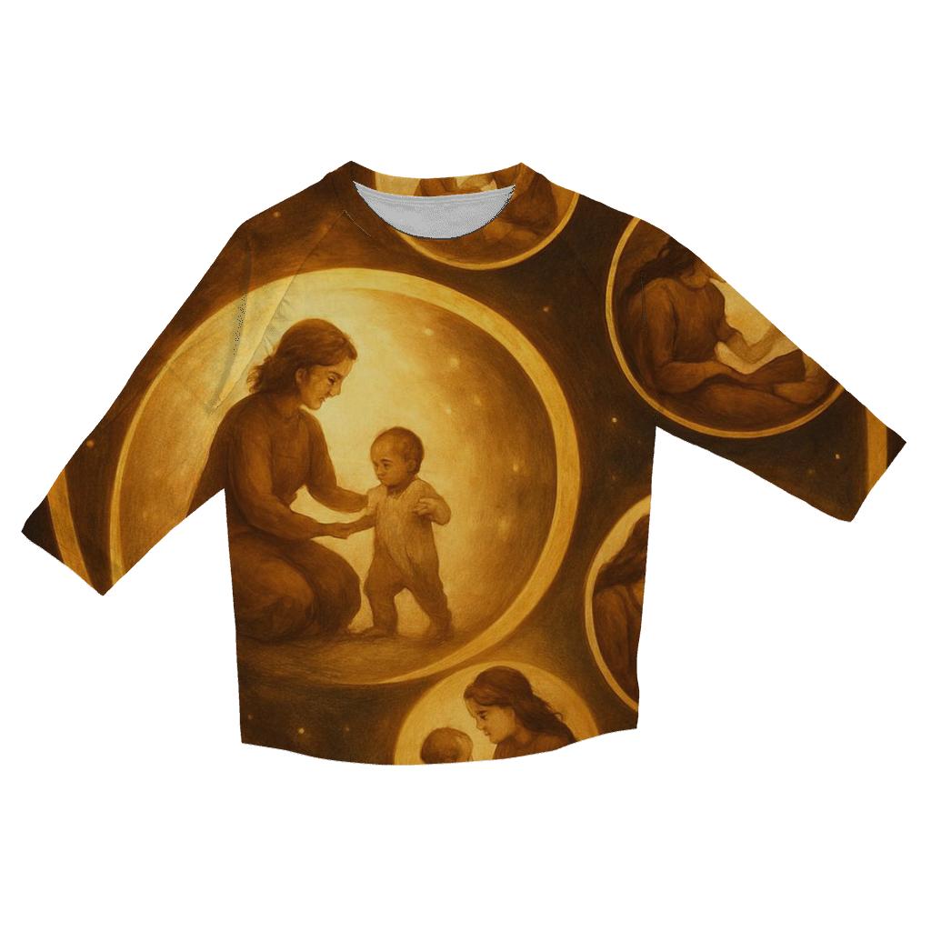 Time Spiral Of Her Life Lessons designer 3/4 sleeve blouses