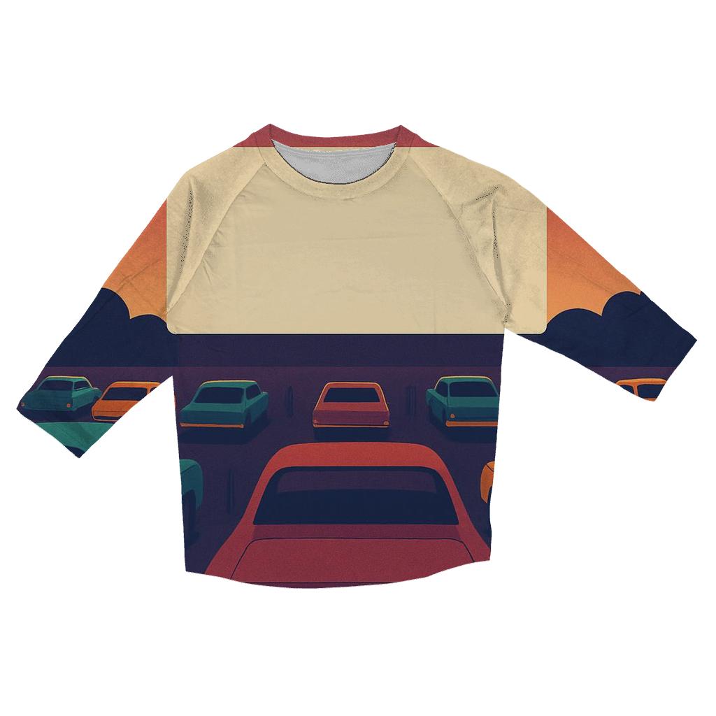 Sunset Drive In Night stylish quarter sleeve tops