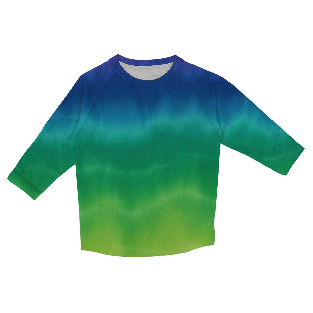Aurora Horizon Stripe Fade custom 3/4 sleeve shirts