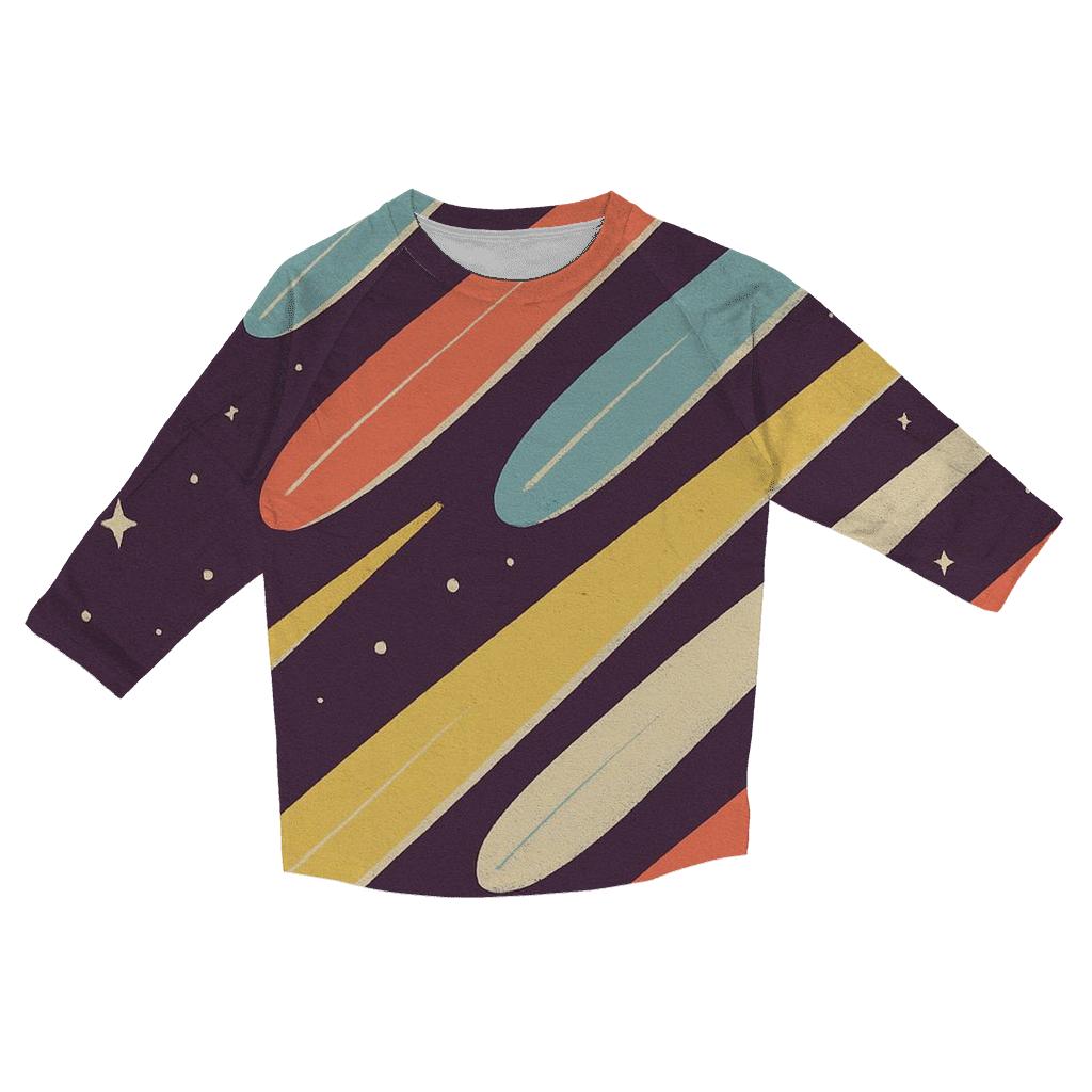 Comet Trail Stack custom 3/4 sleeve shirts