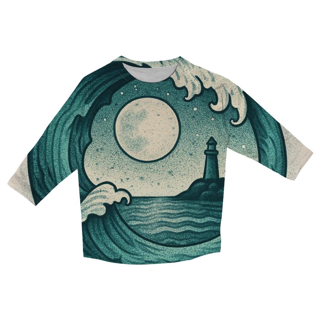 Tidal Moon Ouroboros fashion 3/4 sleeve shirts