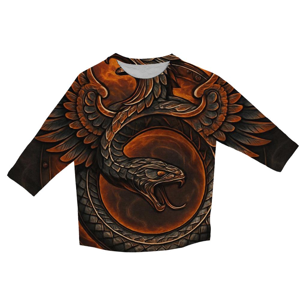 Mechanical Phoenix Ouroboros designer 3/4 sleeve blouses