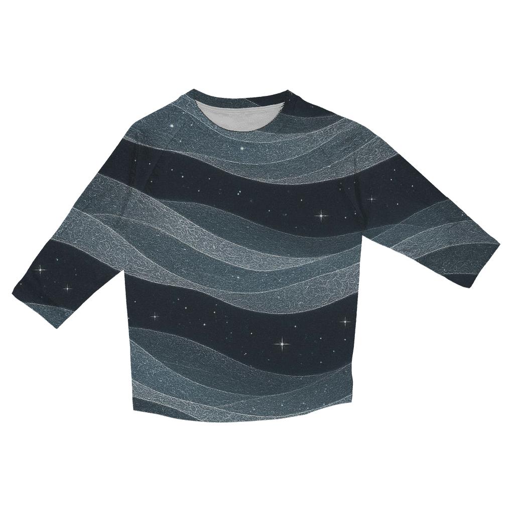 Silver Aurora Lace trendy 3/4 sleeve tops
