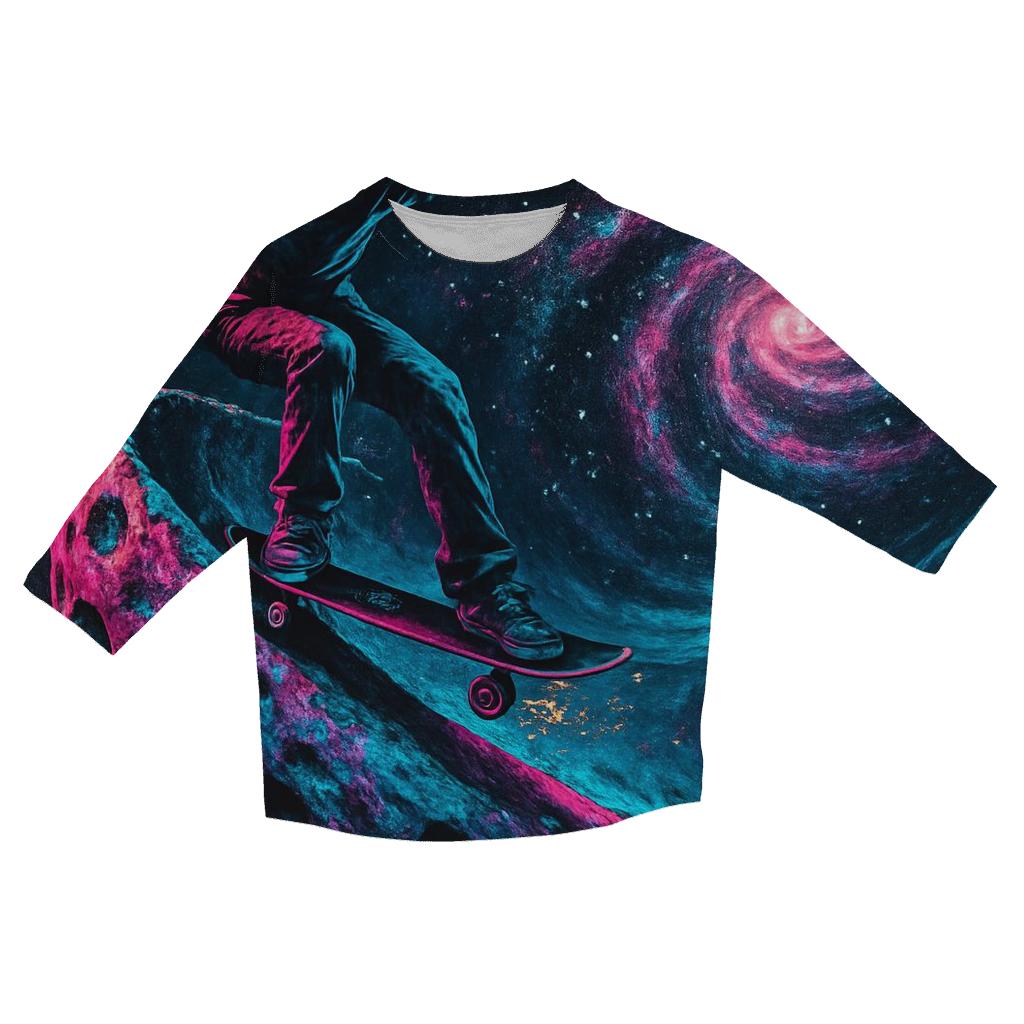 Cosmic Skatepark Flow designer 3/4 sleeve blouses