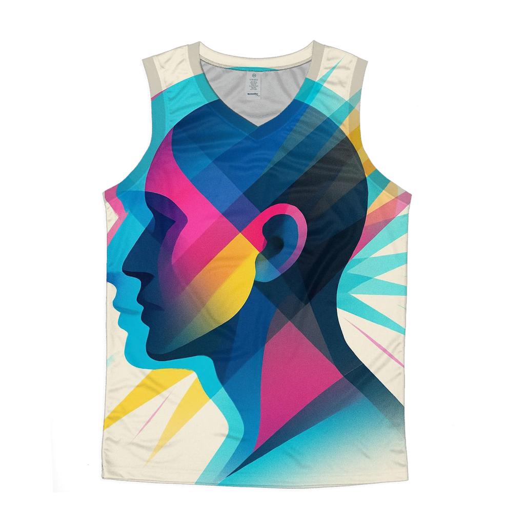 Prismatic Echo Portrait stylish racerback tanks