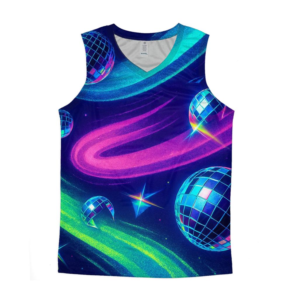 Neon Stardust Mirage cotton sleeveless tops