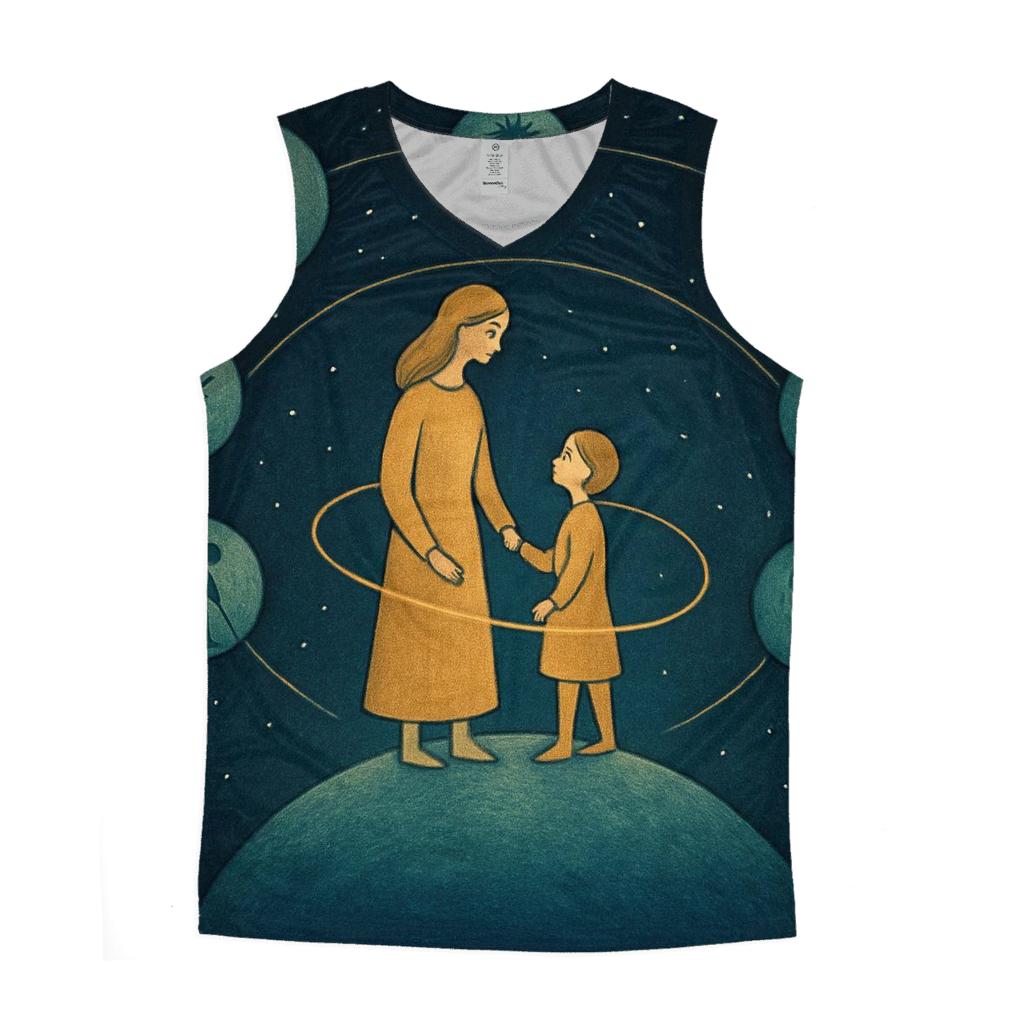 Orbit Of Her Endless Patience stylish racerback tanks