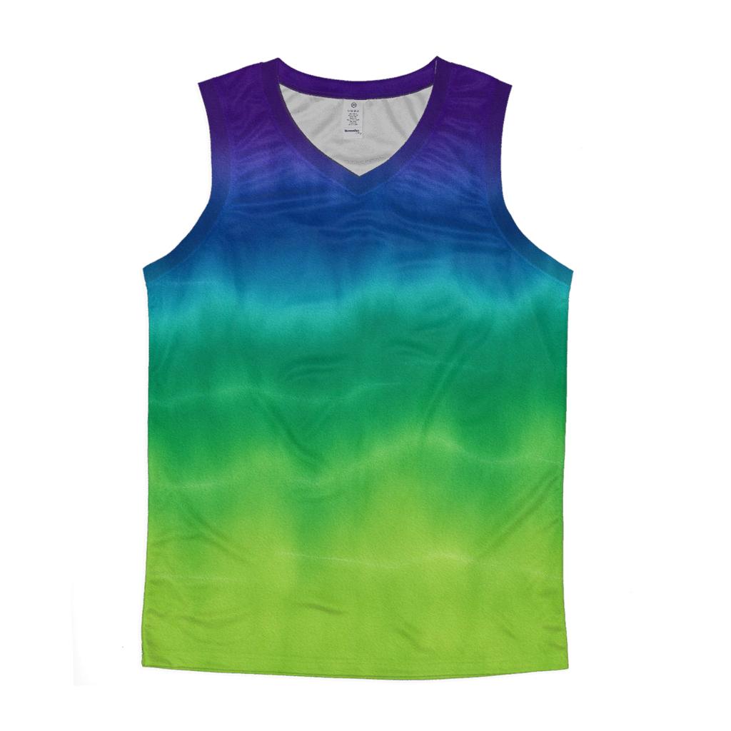 Aurora Horizon Stripe Fade custom tank tops