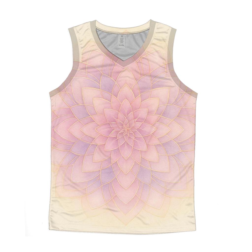 Radiant Petal Mandala designer workout tanks
