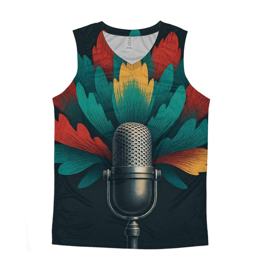 Chromatic Microphone Bloom trendy fitted tank tops