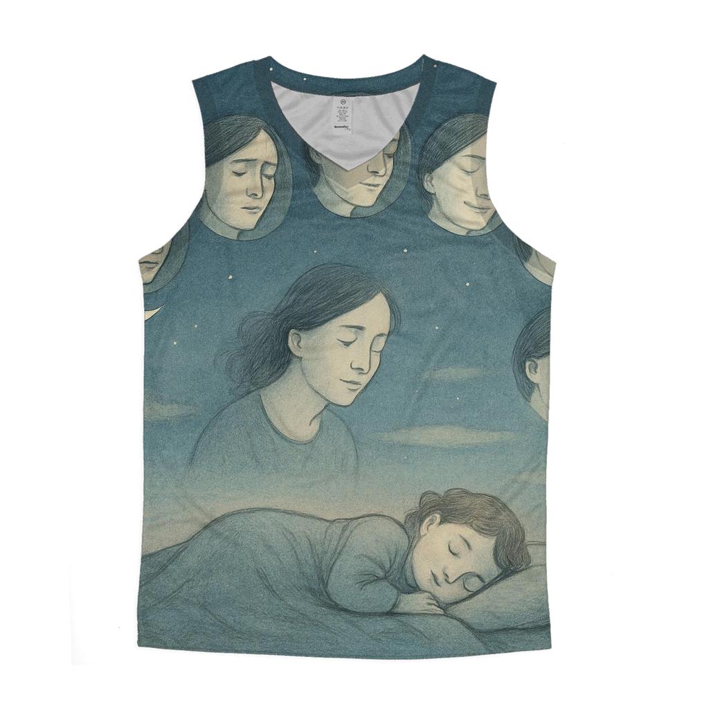 Moon Phases Of Her Unseen Emotions sports performance tank tops
