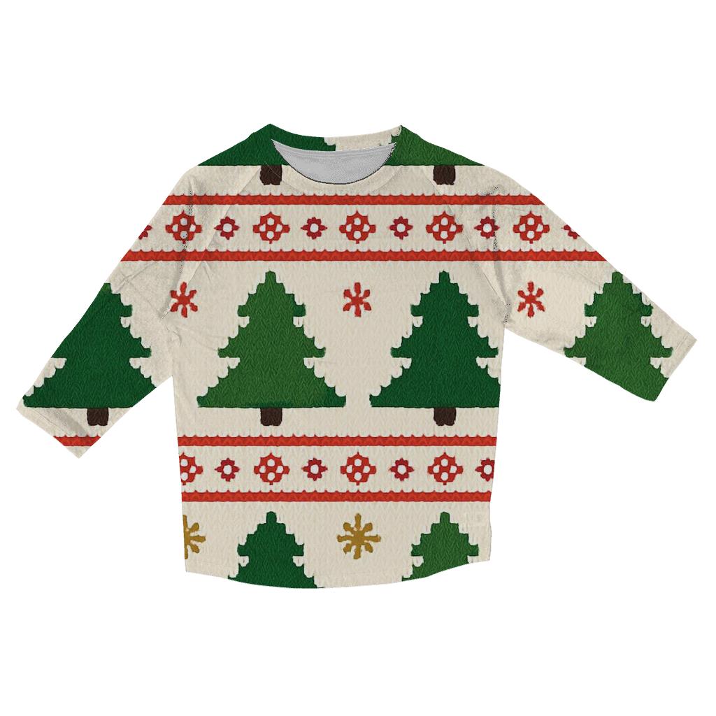 Evergreen Starburst Bands Design personalized 3/4 sleeve tees