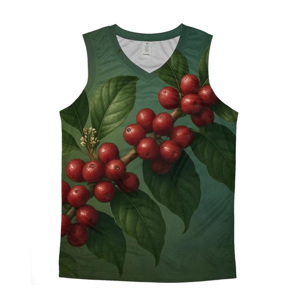 Forest Cherry Cluster stylish racerback tanks