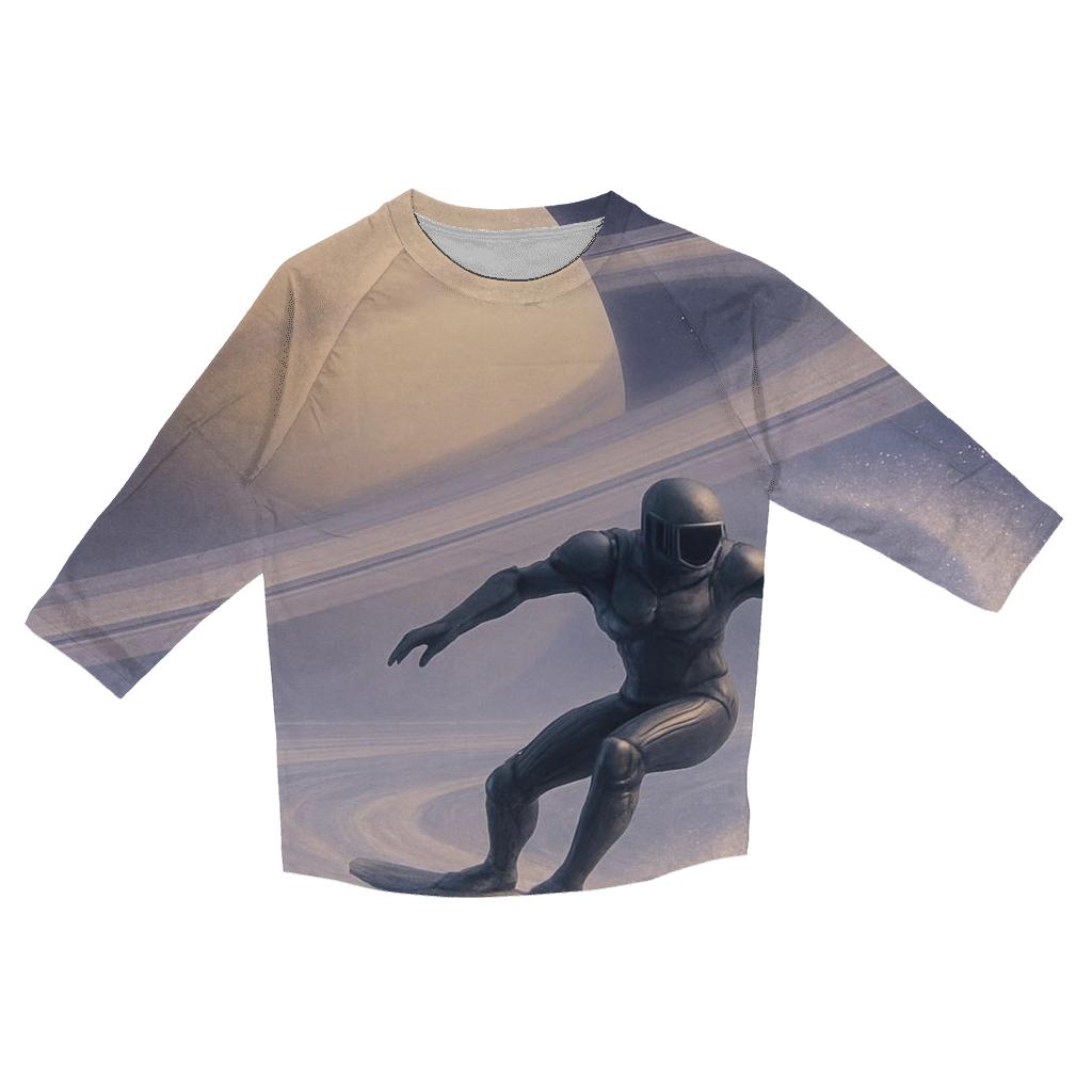 Saturn Rings Surf Session personalized 3/4 sleeve tees
