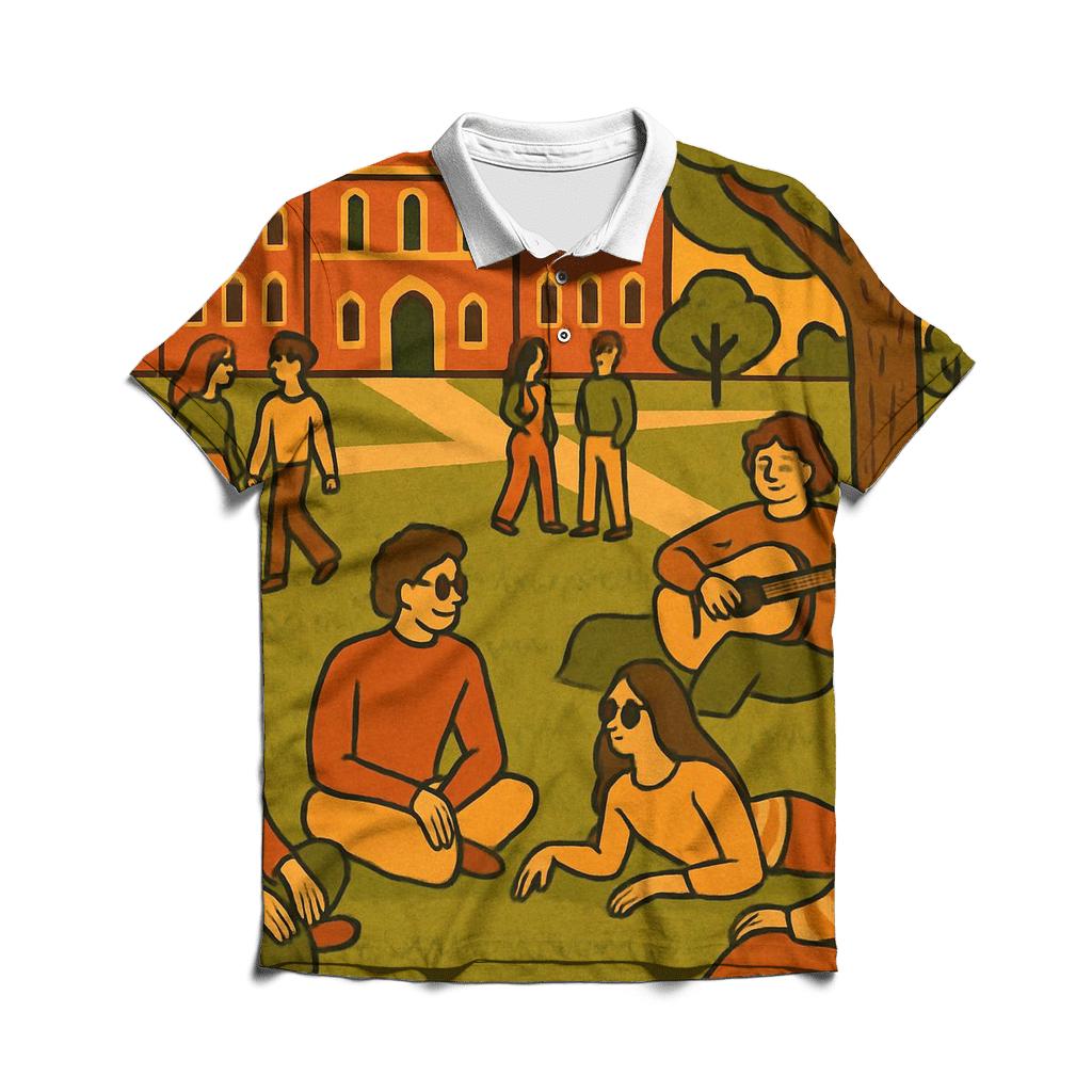 Groovy Campus Quad premium cotton polo shirts