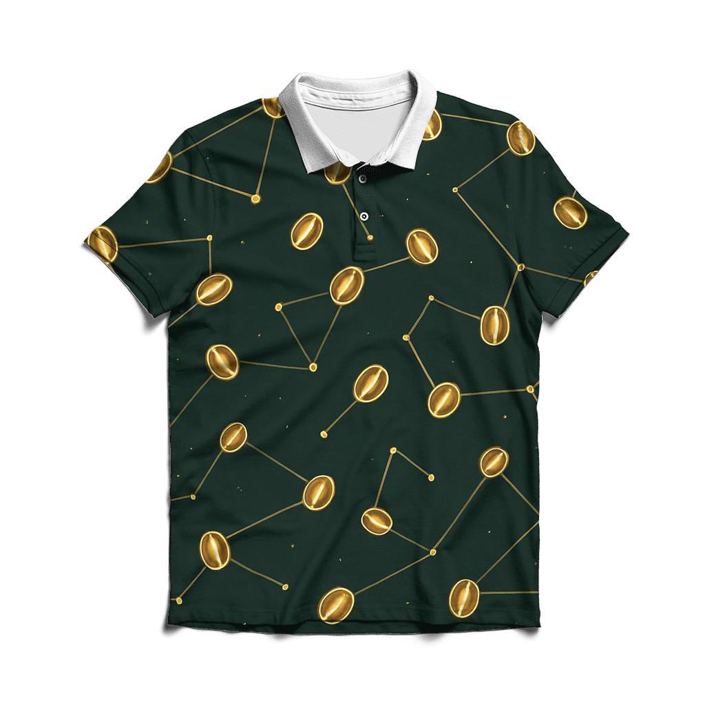 Emerald Bean Constellation personalized polo shirts