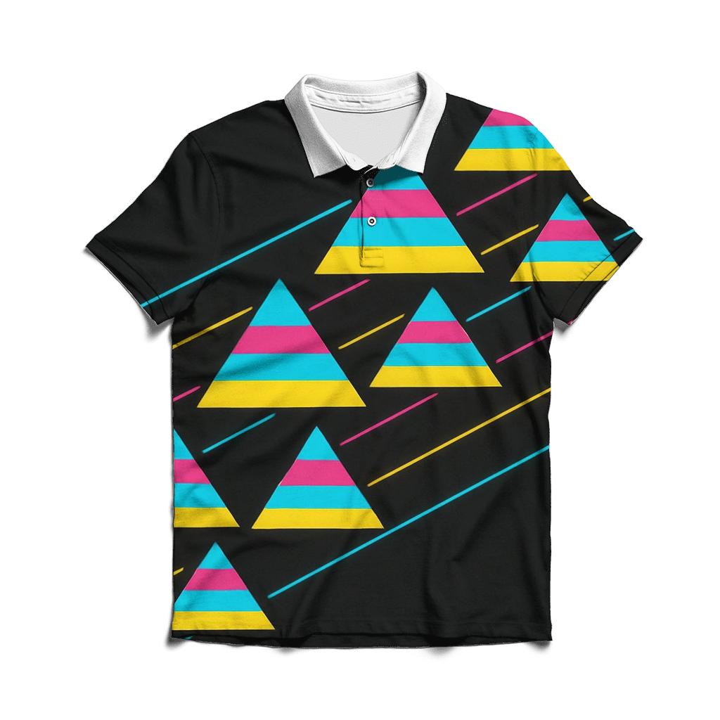 Laser Triangle Parade personalized polo shirts