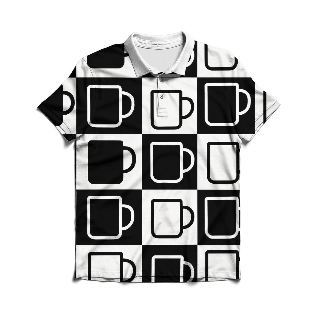 Monochrome Mug Geometry classic pique polos