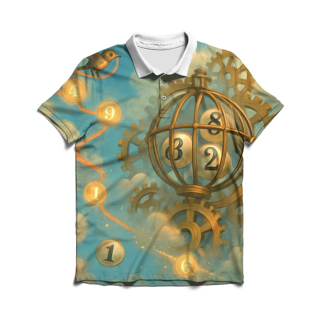 Clockwork Cloud Lottery designer slim fit polos