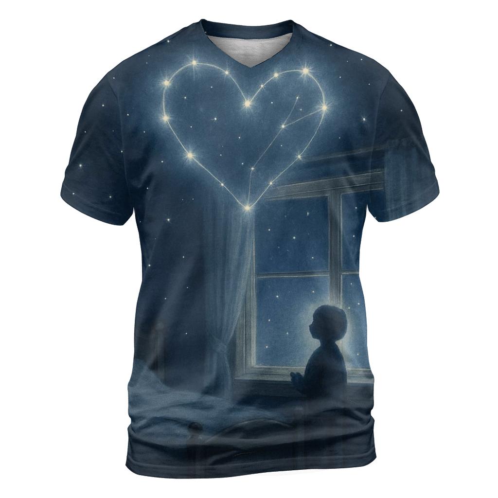 Star Map Of A Mothers Heart unique graphic print tees