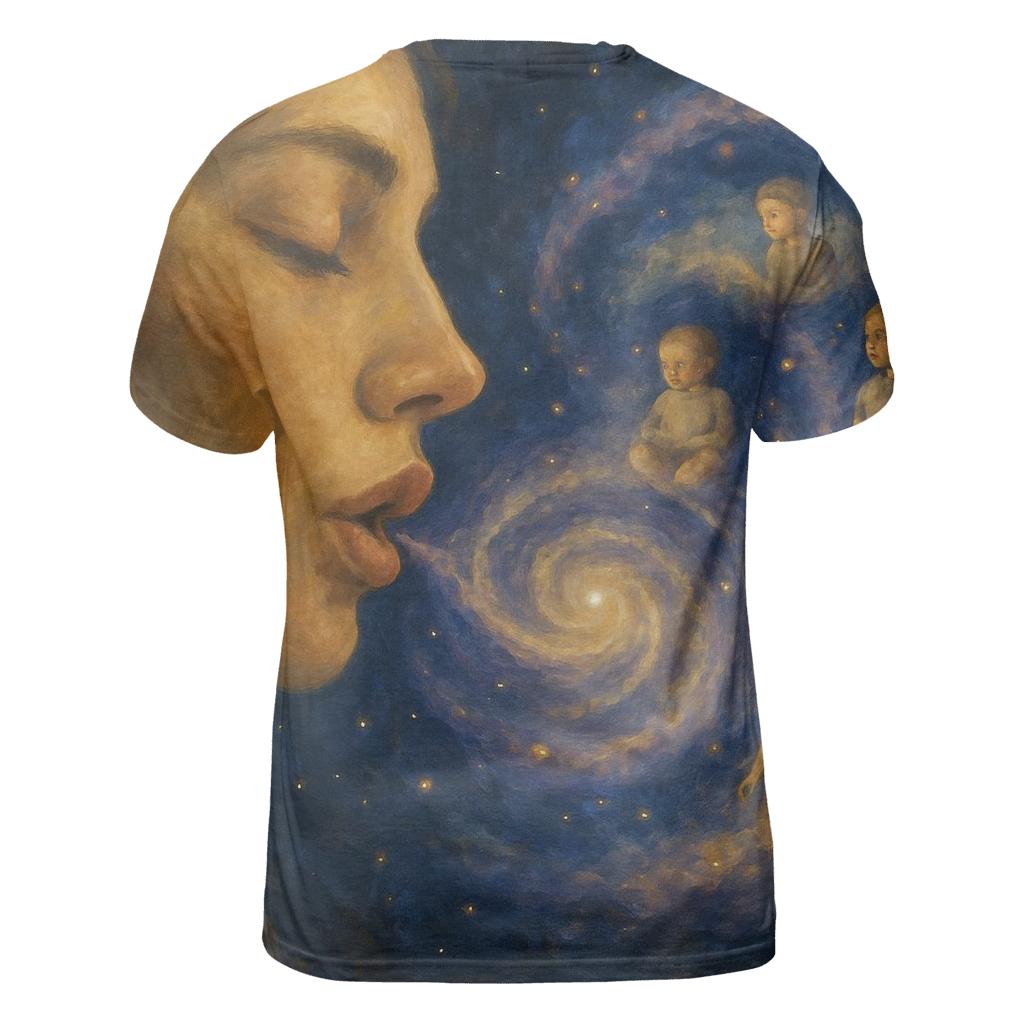 Galaxy Within Her Gentle Lullaby artistic all-over print tops