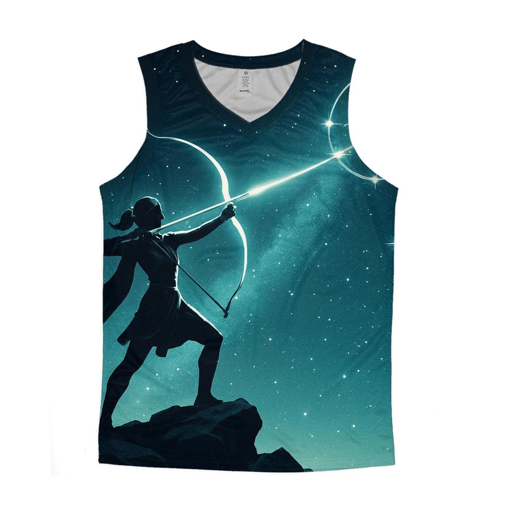 Celestial Archery Challenge cotton sleeveless tops