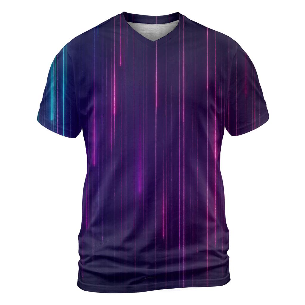 Neon Rainfall Spectrum custom all-over print shirts