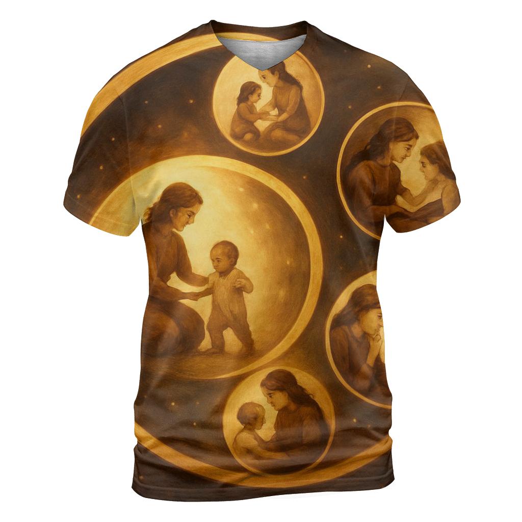 Time Spiral Of Her Life Lessons artistic all-over print tops