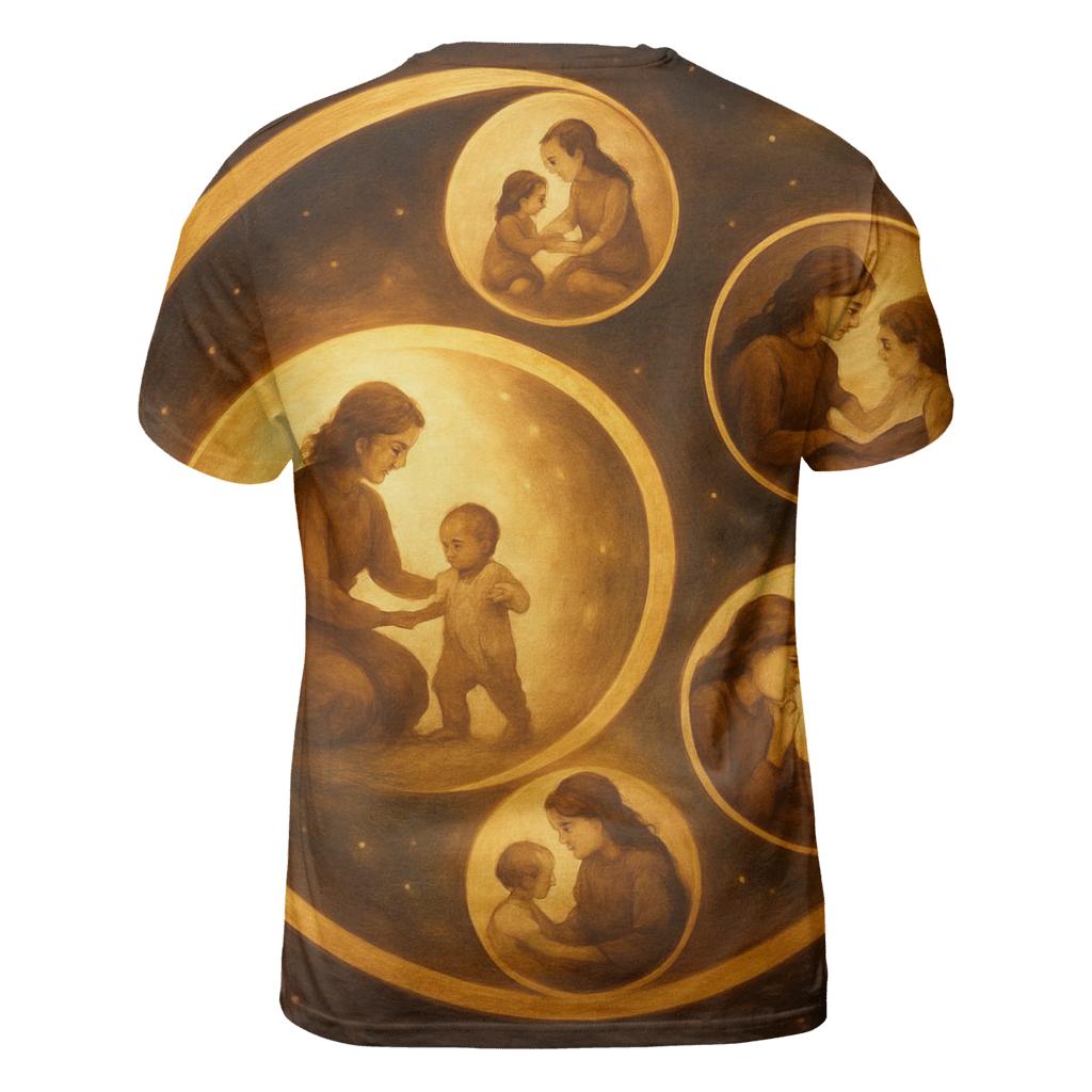 Time Spiral Of Her Life Lessons artistic all-over print tops