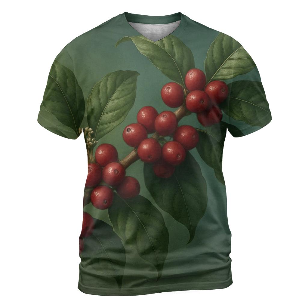 Forest Cherry Cluster statement graphic shirts
