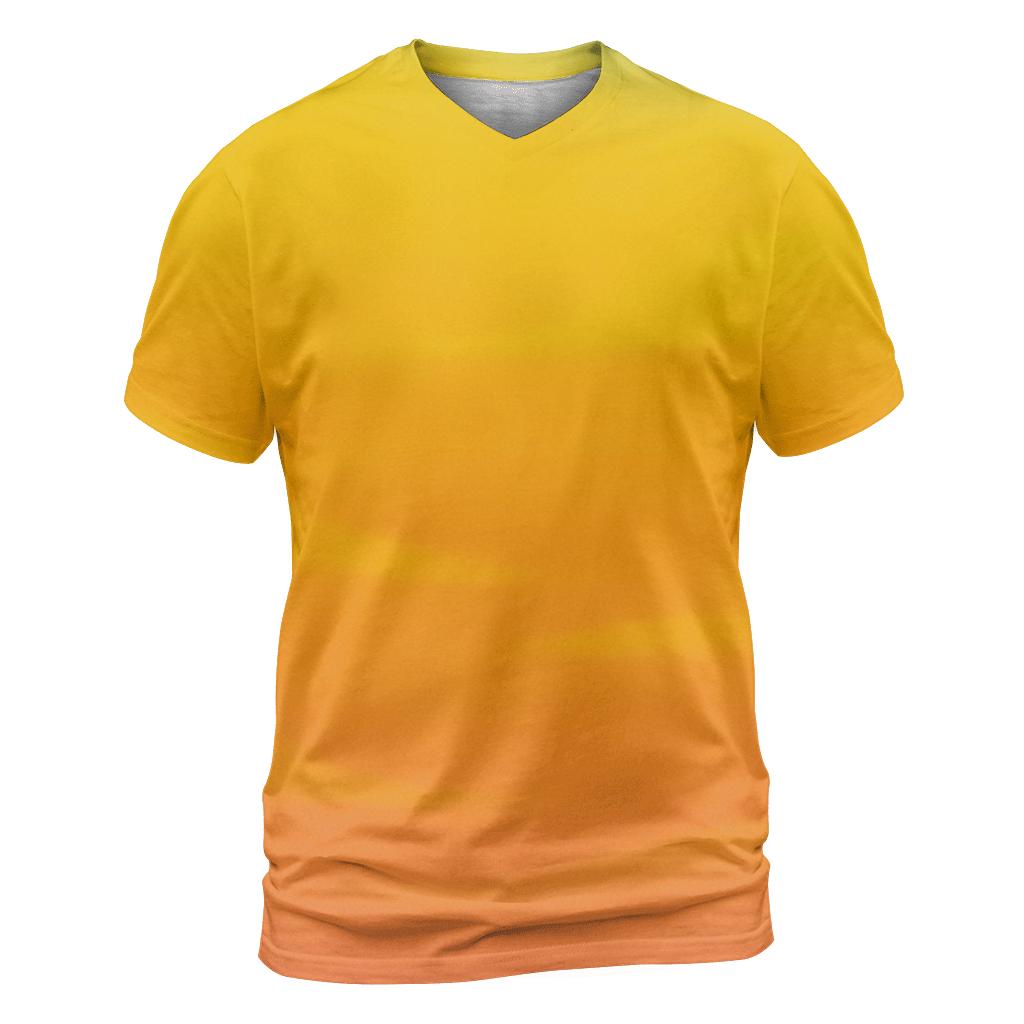 Citrus Sky Melt artistic all-over print tops