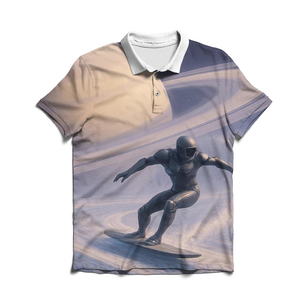 Saturn Rings Surf Session classic pique polos