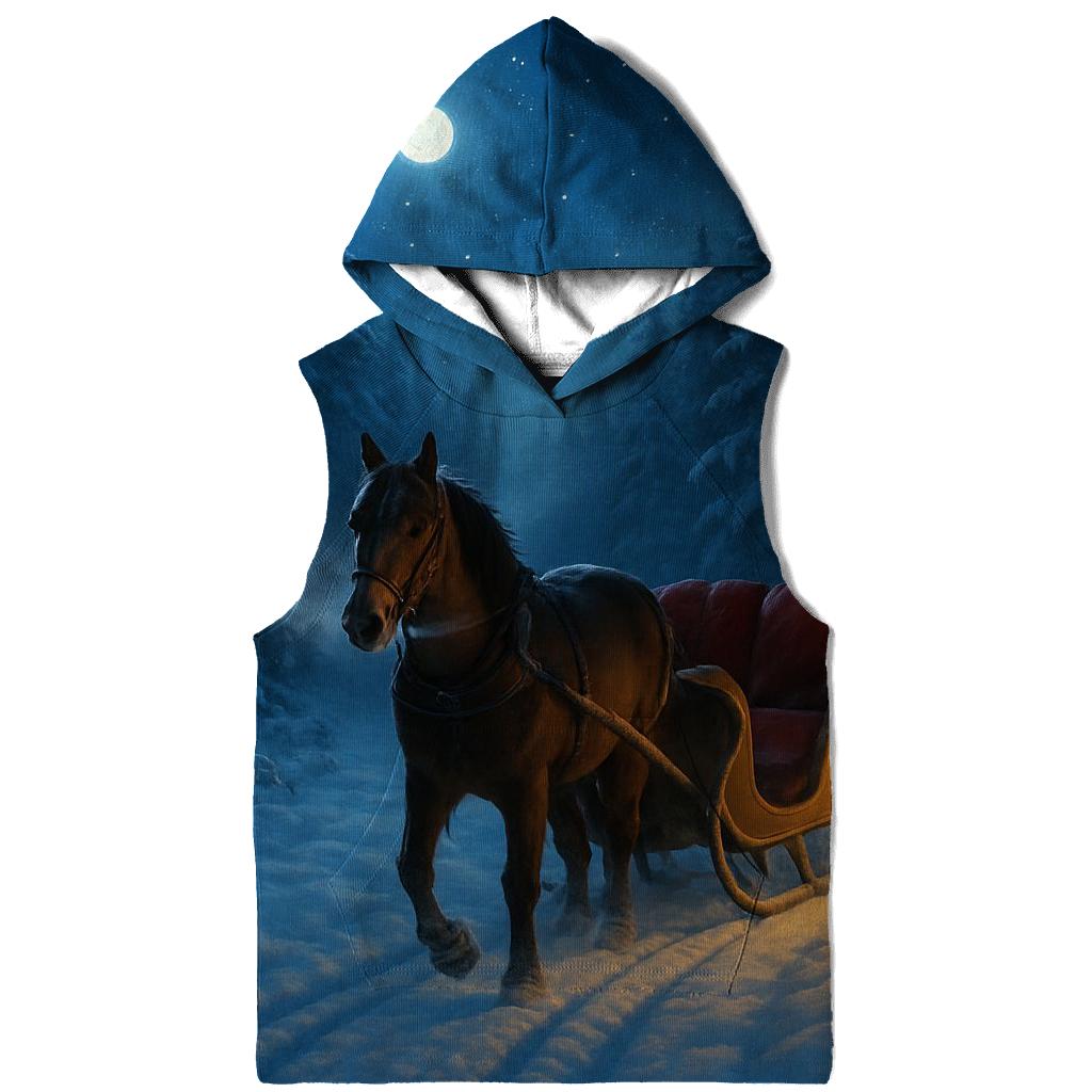 Starlit Sleigh Ride Through The Pines custom hoodies