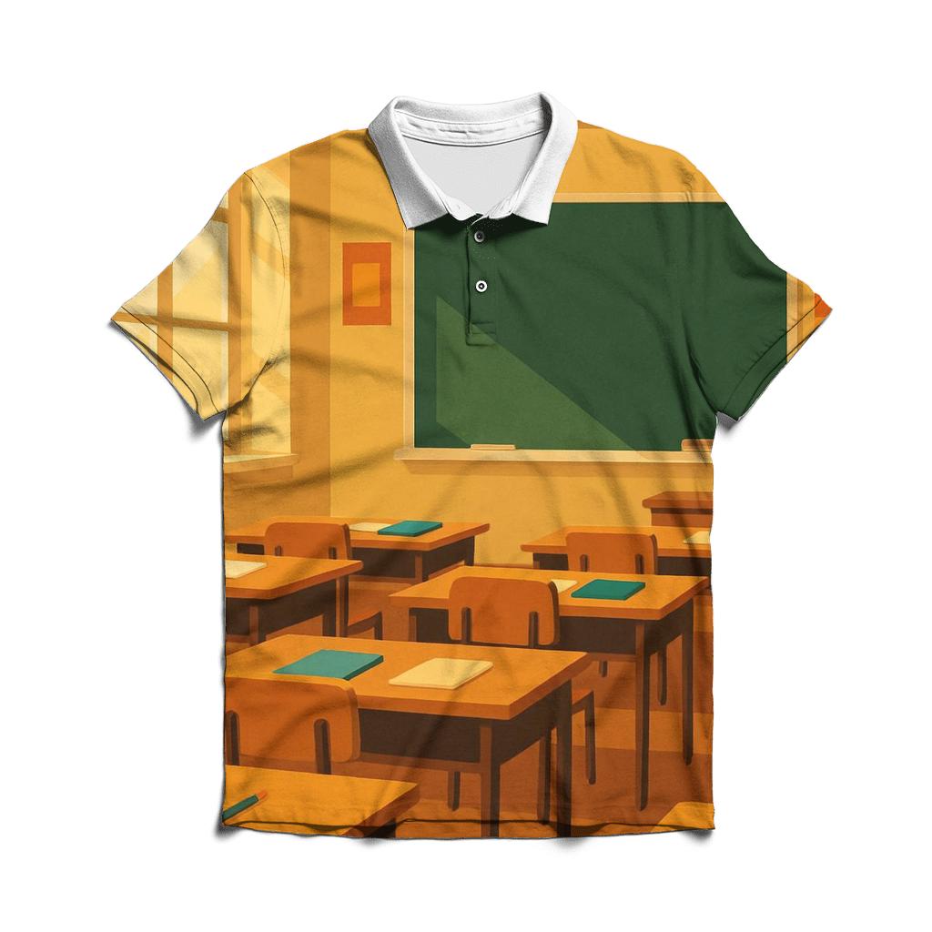 Classroom Chalkboard Vibes classic pique polos