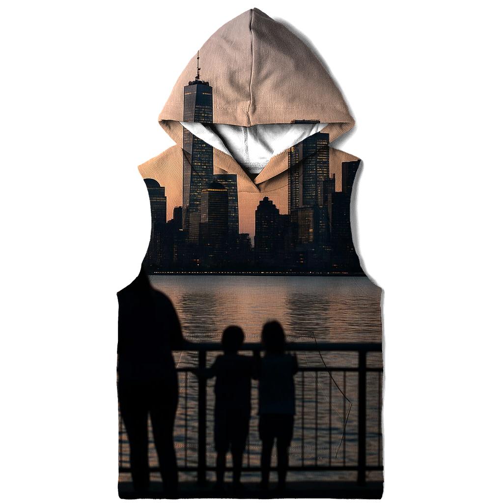 Financial District Skyline From Staten Island Esplanade custom hoodies