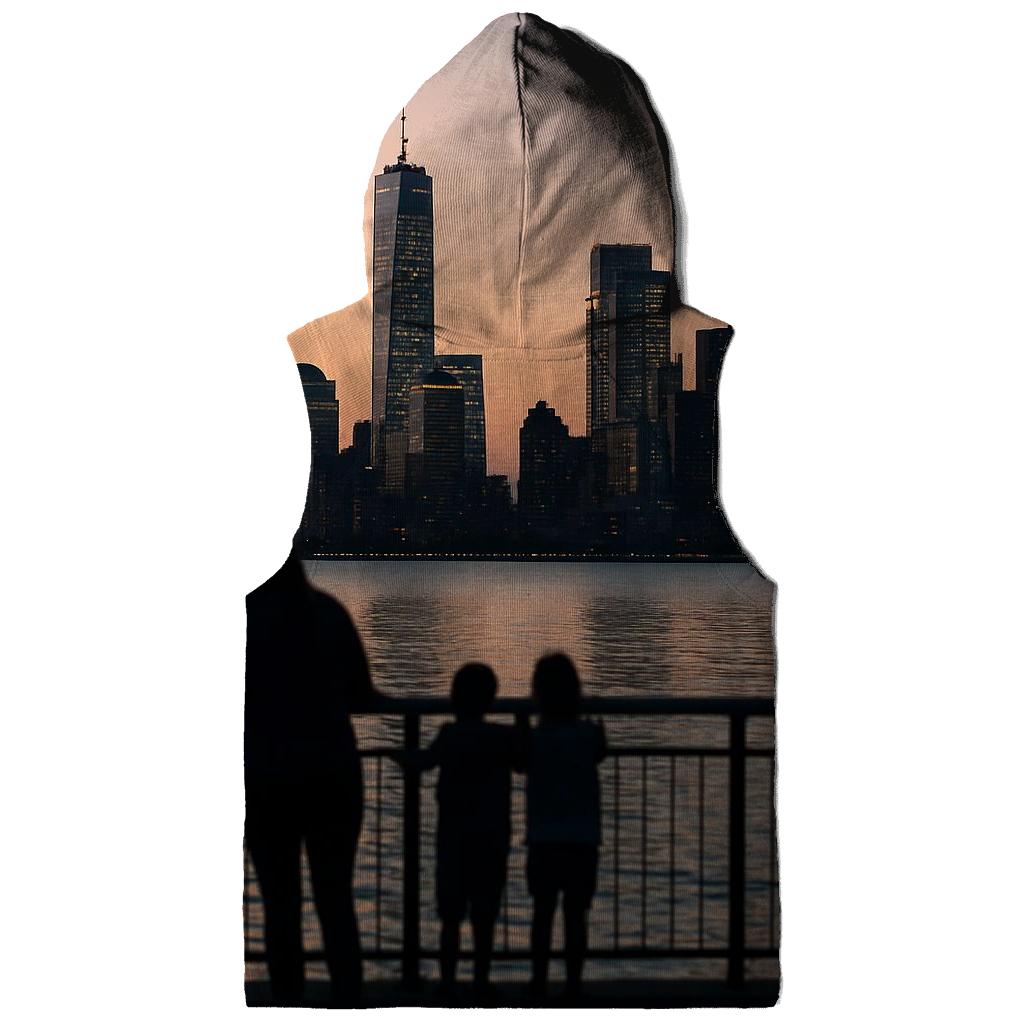 Financial District Skyline From Staten Island Esplanade custom hoodies